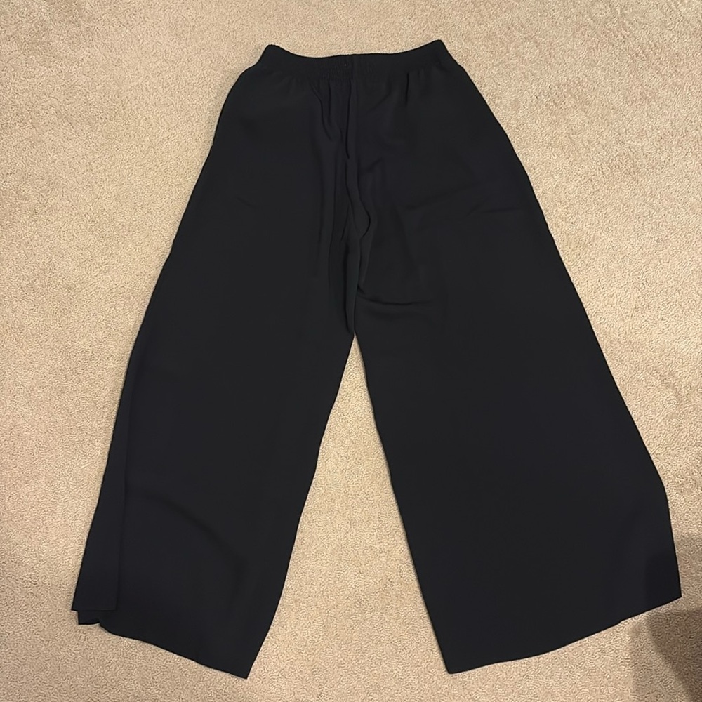 New Aritzia Babaton Parker Palazzo Wide Leg Pants in Black Size S/P NWT